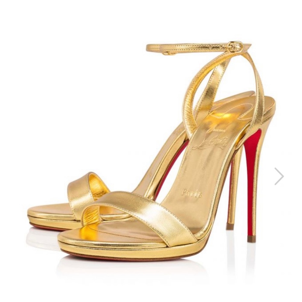 Loubi Gold Sandals .New!This sandals are so beautiful!Unfortunately, not my size